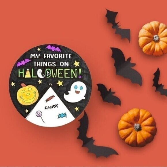 Color Your Own My Favorite Things on Halloween Wheels - 12 Pc. - Picture 1 of 3